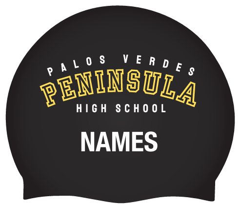 Peninsula High School swim silicone cap